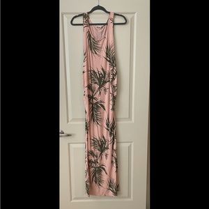 Tropical maternity maxi dress